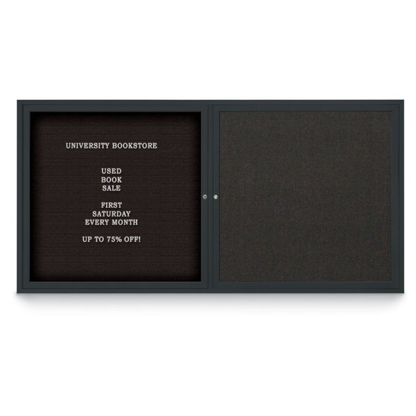 Corkboard, 60"x36", Rubber/Satin